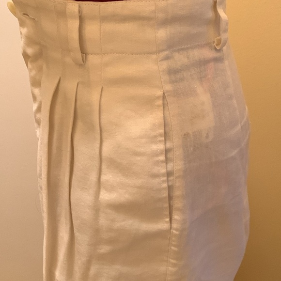Espirit White Pleated Pants - Picture 5 of 11